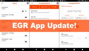 EGR App Update for iOS and Android