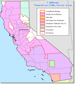 Ambit Energy California Natural Gas Map