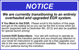energy gold rush upgrade notice